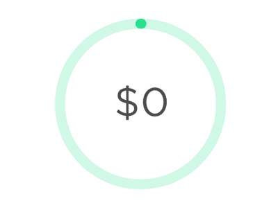 Ring Progress indicator money progress