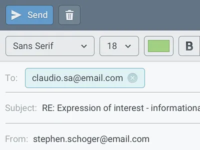 A thing editor email icons