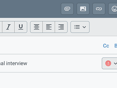 Another thing editor email icons