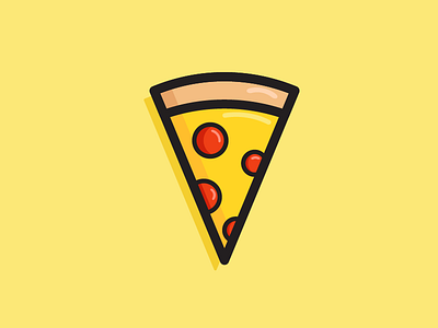 Who Doesn't Love Pizza? food icon illustration pizza vector