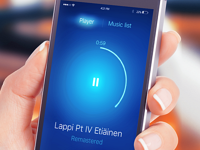 Fun with neon audio player albums audio circle dark fun lights music player play player shot
