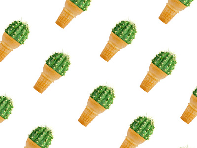 Prick dessert editorial food ice cream pattern plants prick