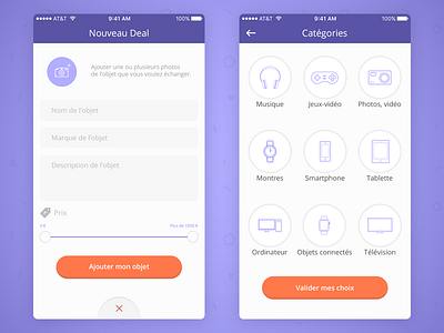 Trade / Swap app #1 app design ios mobile purple swap trade ui ux