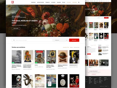 We're going into live auctions :) auctions history homepage live bidding responsive search webdesign website