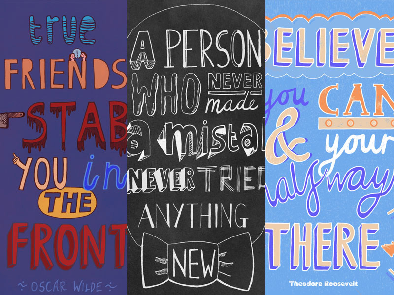 Hand Rendered Type Collection by Haydn Symons on Dribbble