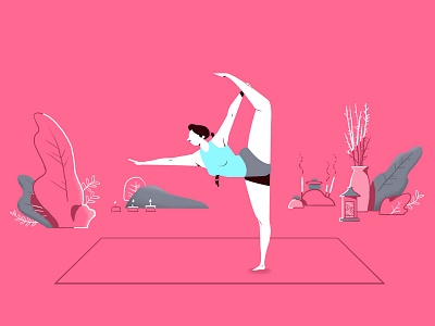 Yoga Style Frame animation illustration styleframe yoga