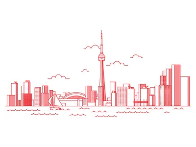 The six engine advertising illustration line toronto