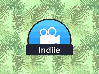 Indiie Logo app black blue branding design indie logo