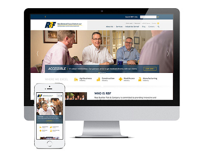 Rbf Website responsive website ui design website