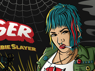 Ink Slinger ink punk punk rock rock slayer tattoo zombie