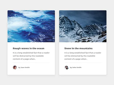 Article Cards article blog card clean minimal post