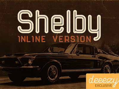 Shelby Inline - Free Font cool typography deeezy font free free font free typography freebies logo retro font typography vintage font vintage typography