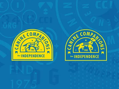 CCI Vest Patches assistance dog badge canine cci companion dog guide dog independence lockup patch service dog