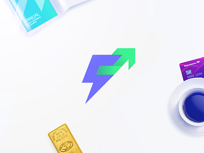 F Mark app branding design financial flash flat growth icon logo logo design mark research