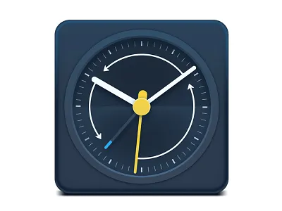 Spot_1 blue clock gray time white yellow