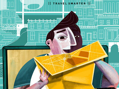 Travel + Leisure México, Upgrade digital art editorial guy illustration magazine mexico photoshop print texture