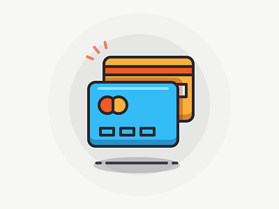 Credit Card bank bank card credit card icon iconography illustration line mastercard money outline sandor