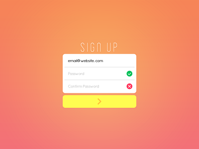 Signup - DailyUI 001 001 challenge daily dailyui signup ui ux