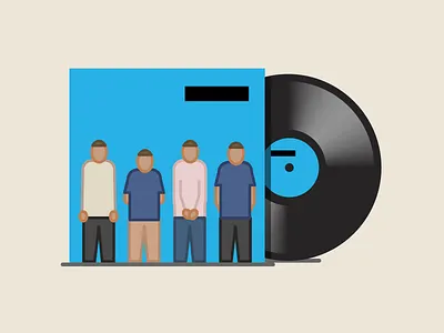 Weezer: The Blue Album vinyl album album art blue illustration music records vinyl weezer