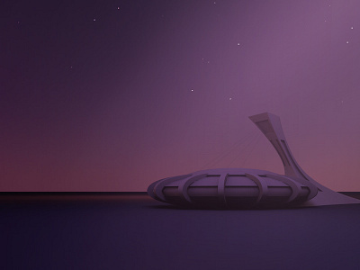 Montreal Olympic Stadium cinema 4d dusk montreal night olympic render stadium