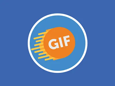 Animated Gif glyph icon illustration web design