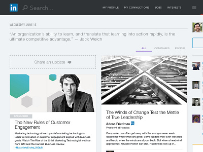 Linkedin Redesigned concept linkedin redesign social