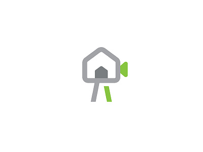 Home Production icon logo design movie video