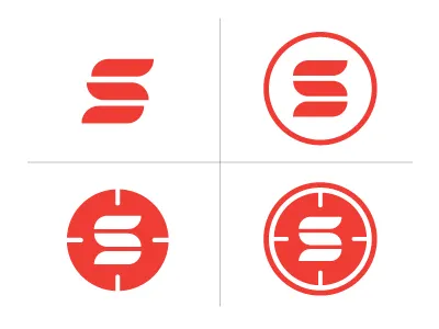 Golf logo golf lazer logo red