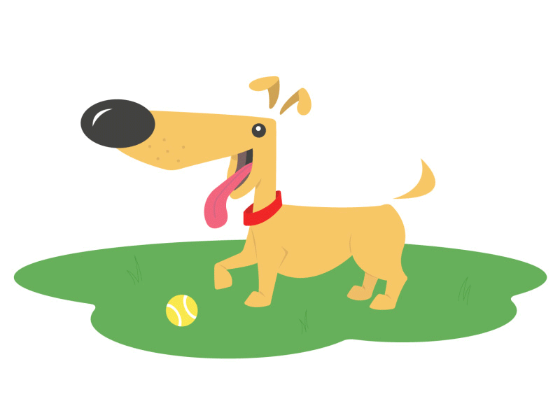 Dog 2d after animals animation ball dog effects gif humane illustration society