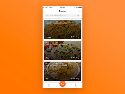 Restaurant App design mobile app ui design ux design