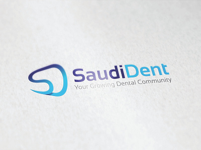 Saudident 11thagency blue branding dentist design flat fonts icon identity logo logotype mark