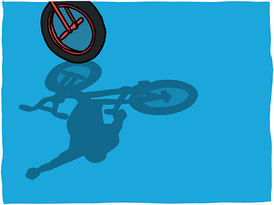 Pro Freestyle BMX Flatland illustration bmx drawing flat freestyle illustration pro freestyle series skate