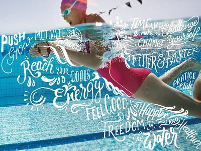 Speedo Hand Lettering brush calligraphy hand lettering lettering speedo sports swimming typography