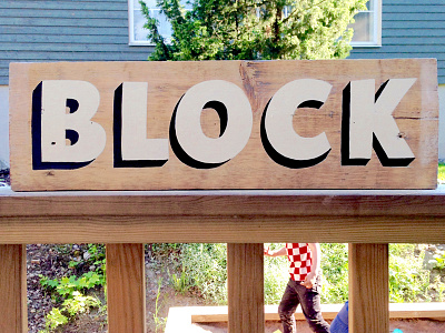 Block brush lettering hand painted handlettering lettering sign sign painting