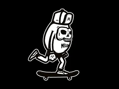 Melon Seed - New Character character illustration illustrator melon seed skateboard skateboarding vector