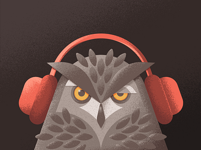 Creative South Podcast - Episode 19 ben stafford creative south geometric headphones illustration interview owl podcast vector textures