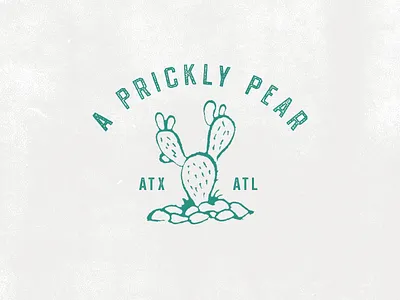 (Cactus Emoji) atl atlanta atx austin brand cactus custom graphic design illustration logo prickly pear typography