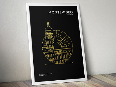 Montevideo Illustration clean illustration line drawing lines minimal simple