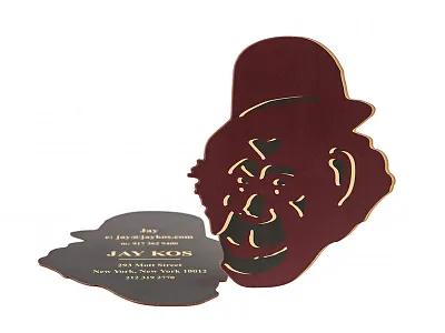 Gorilla Die Cut animal business card custom die cut gorilla