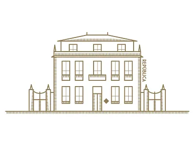 Porto República Hostel & Suites building draw