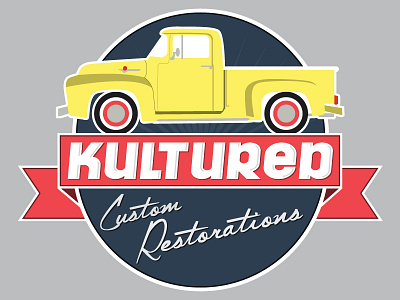 Kultured Restorations Graphic car classic graphic design illustration kultured retro