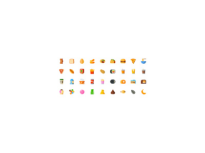 (See @2x) 20p Food bacon beer breakfast food hamburger icons pixel perfect pizza taco tiny