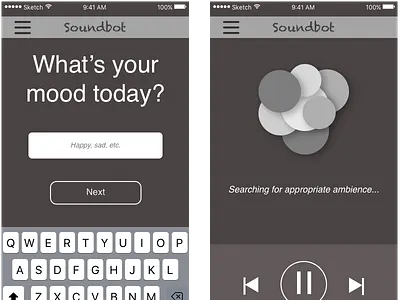 Soundbot-2 rough sketch soundbot ui wireframe