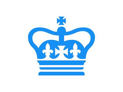 The New Order blue branding crown identity logo mark ministry of print royal