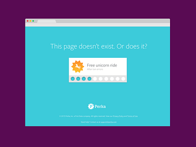 Perka 404 Error 404 404 error error punchcard unicorn