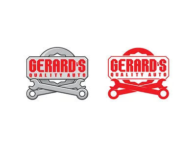 GQ Auto Shop Logo automotive car design illustration logo mechanic performance repair shop