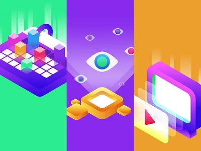 Twitch Illustrations calendar colourful education gradient illustration monitor streaming twitch vector