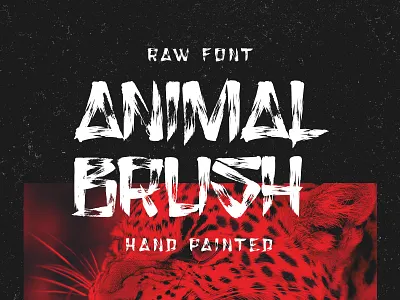 Animal Brush brush calligraphy font landing lettering raw splash type typography
