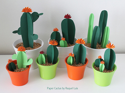 Paper Cactus Garden cactus paper paper art paper cactus