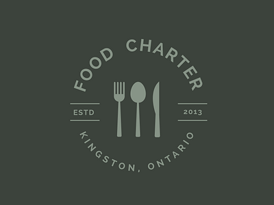 Food Charter 01 brand clean food logo restaurant simplistic